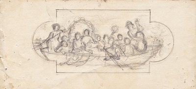 Festa di nozze su una barca da Franz von Matsch