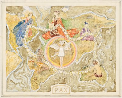 Pax (disegno per un arazzo) da Franz von Matsch