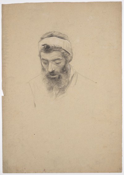 Studio di un uomo barbuto da Franz von Matsch