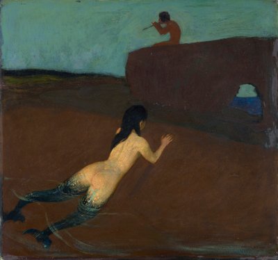 Ascolto di nascosto da Franz von Stuck