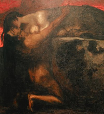 Il bacio della sfinge da Franz von Stuck