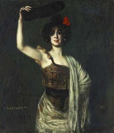 La ballerina Saharet da Franz von Stuck