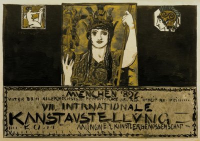 F. v. Stuck, bozzetto per manifesto 1897 da Franz von Stuck