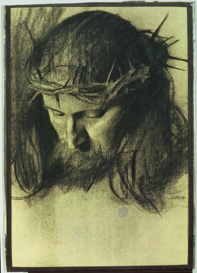 Testa di Cristo, c.1890 da Franz von Stuck