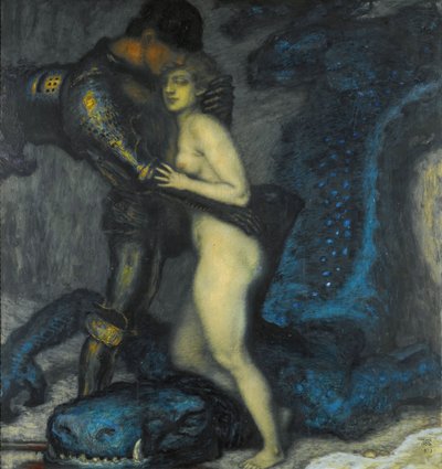 Il cacciatore di draghi da Franz von Stuck