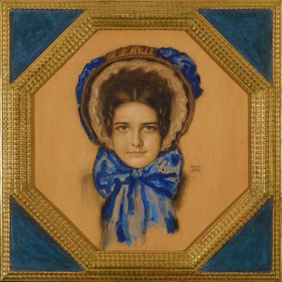 Maria con un cappello (tipo capot) da Franz von Stuck