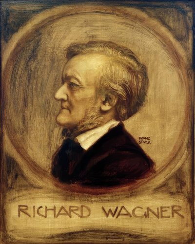 Richard Wagner, dipinto da Franz von Stuck da Franz von Stuck