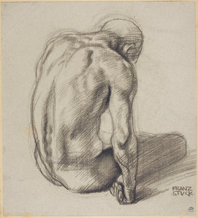 Uomo seduto da Franz von Stuck