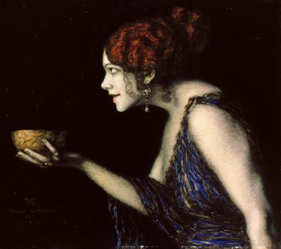 Tilla Durieux 1880-1971 come Circe, c.1913 da Franz von Stuck