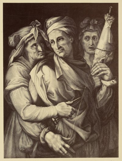 Disegno di tre donne da Fratelli Alinari