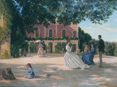 Francese: La Terrasse de Méric da Frédéric Bazille