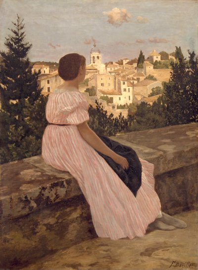 La Robe Rose da Frédéric Bazille