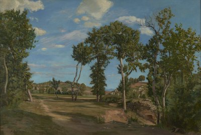 Paesaggio lungo il fiume Lez da Frédéric Bazille
