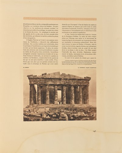 Atene. Il Partenone. Facciata occidentale da Frédéric Boissonnas