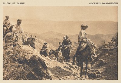 Passo di Bassæ. Sopra Andritsæna da Frédéric Boissonnas