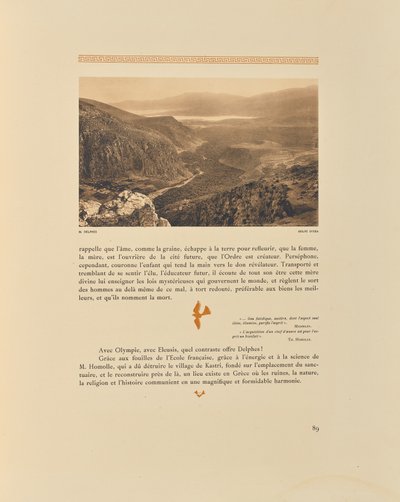 Delfi. Golfo di Itea da Frédéric Boissonnas