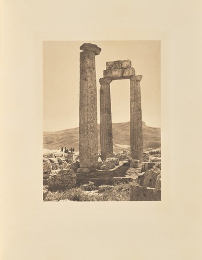 Il tempio di Zeus a Nemea da Frédéric Boissonnas