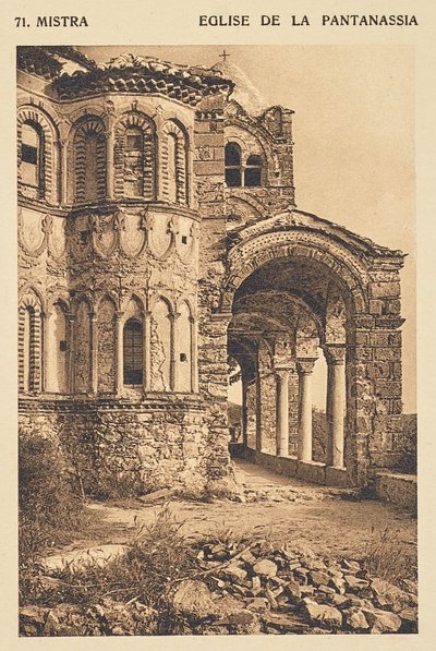 Mistra. Eglise de la Pantanassia da Frédéric Boissonnas