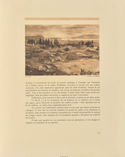 Tirinto. Il palazzo (il bagno) da Frédéric Boissonnas