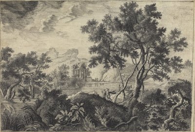 Paesaggio Classico con un Tempietto da Frédéric de Moucheron