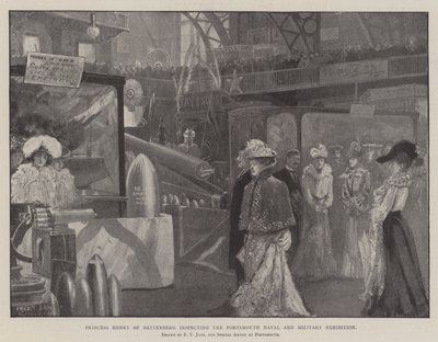 La principessa Enrico di Battenberg ispeziona l