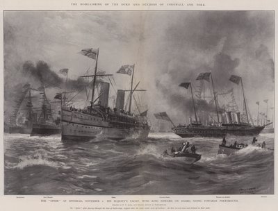 Il Ritorno a Casa del Duca e della Duchessa di Cornovaglia e York da Fred T. Jane