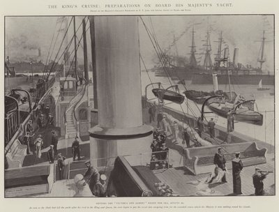 La crociera del re, preparativi a bordo dello yacht di Sua Maestà da Fred T. Jane