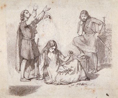 Una scena medievale, 19° secolo da Fred Walker