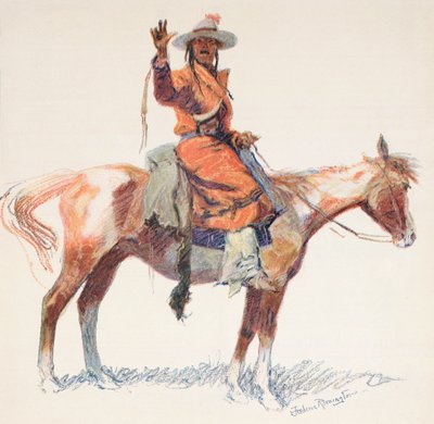 Uno scout Apache da Frederic (after) Remington