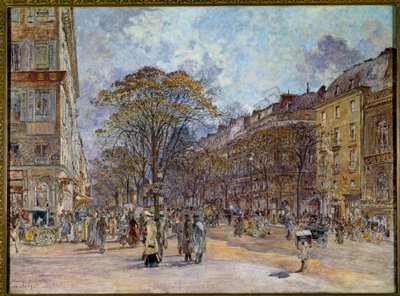 Le boulevard des Italiens a Parigi da Frederic Anatole Houbron