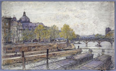 Quai Conti e Pont des Arts da Frederic Anatole Houbron