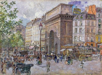 La Porta Saint-Martin, 1898 da Frederic Anatole Houbron