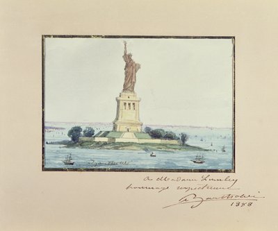 Statua della Libertà, Isola di Beldoe, New York City, 1888 da Frederic Auguste Bartholdi