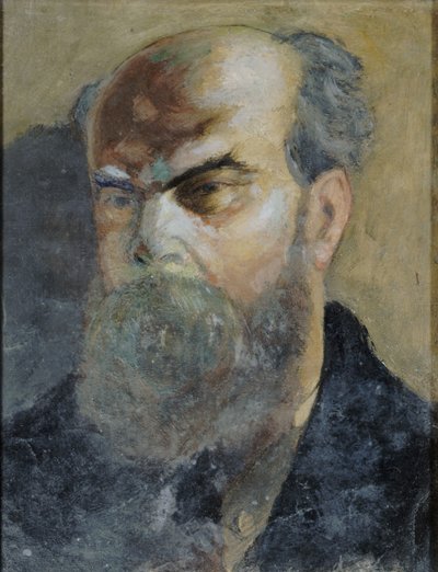 Ritratto del poeta Paul Verlaine 1844-1896, ca 1885 da Frederic Auguste Cazals