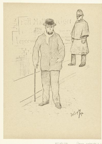 Ritratto del poeta Paul Verlaine a Londra (serie L
