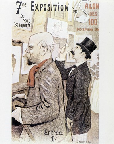 Verlaine - manifesto per il salone della pittura, circa 1894 da Frederic Auguste Cazals
