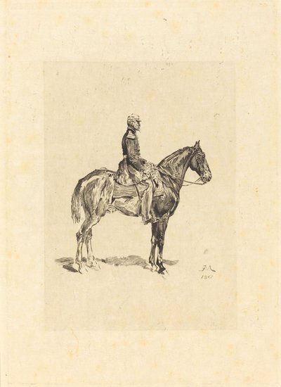 Cavaliere da Frederic Auguste La Guillermie after Jean Louis Ernest Meissonier