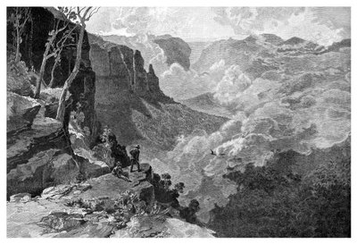 Govetts Leap, Blue Mountains, Nuovo Galles del Sud, Australia, 1886 da Frederic B. Schell