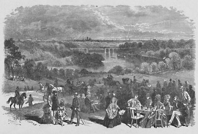Vista dalla Belmont Mansion, Fairmount Park da Frederic B. Schell