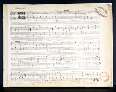 Facsimile della partitura di 