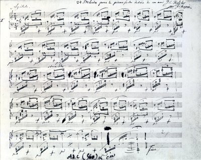 Spartito per Preludio 1 per pianoforte di Frederic Chopin (compositore polacco) da Frederic Chopin