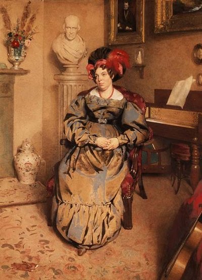 Ritratto di una signora seduta da Frederic Cruikshank