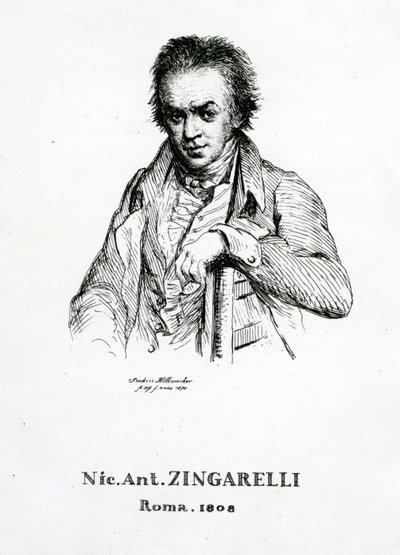 Niccolo Antonio Zingarelli, 1870 da Frederic Desire Hillemacher