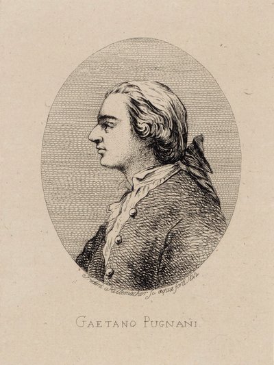 Ritratto del violinista e compositore Gaetano Pugnani da Frederic Desire Hillemacher
