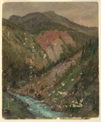 Paesaggio alpino (Baviera o Svizzera) da Frederic Edwin Church