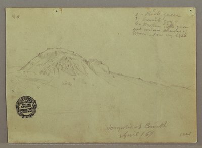 Collina nuda, Acropoli di Corinto, Grecia da Frederic Edwin Church