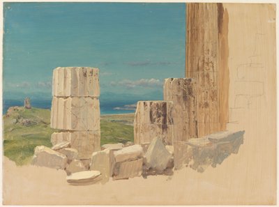 Colonne Rotte, Vista dal Partenone da Frederic Edwin Church
