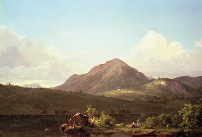 Falò nel deserto del Maine da Frederic Edwin Church