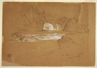 Cascate del Fiume Ausable, vicino a Keeseville, New York da Frederic Edwin Church