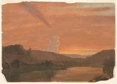 Studio di nuvole al tramonto da Frederic Edwin Church